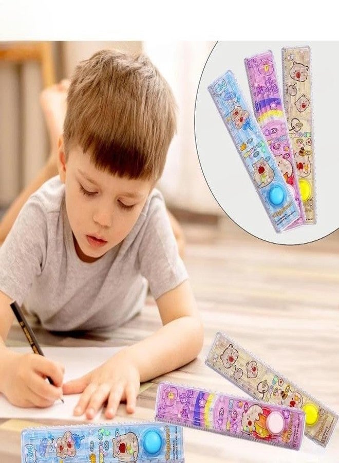 KALRA MAGIC مجموعة مسطرة قياس للأطفال من كالرا ماجيك® بطول 20 سم مع لعبة الكرة ولغز، هدايا قرطاسية للأطفال، هدايا تذكارية (عبوة من 3 قطع: دب/خنزير/دمية) - Image 4